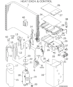 SRC35ZSXA-W HEAT EXCH. AND CONTROL
