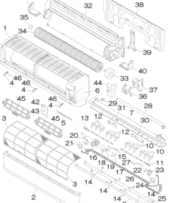 SRK71ZMA-S PANEL AND FAN ASSY