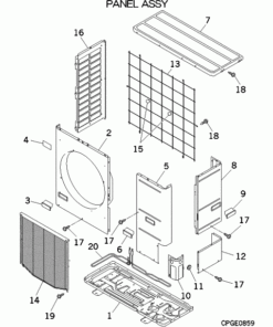 FDCW100VNX-A/M PANEL ASSY