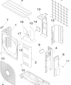 SRC60ZMXA-S/A PANEL AND FAN ASSY