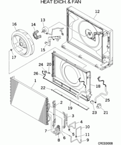SRF25ZMXA-S HEAT EXCH. AND FAN