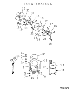 FDC808HES3B FAN AND COMPRESSOR