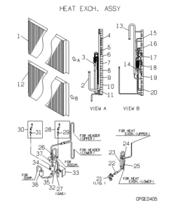 FDC808HES3B HEAT EXCH. ASSY