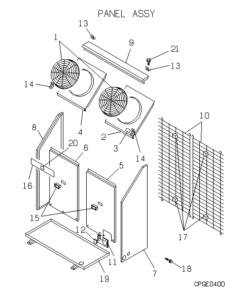 FDC808HES3B PANEL ASSY