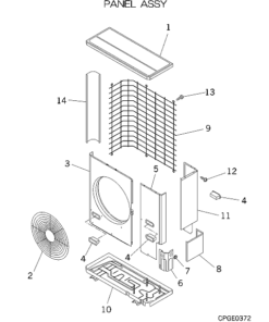 FDCA301HES PANEL ASSY