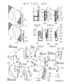 FDCJ225HKXE2DKT HEAT EXCH. ASSY
