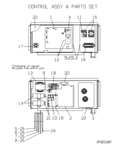 FDCJ280HKXE2D CONTROL ASSY AND PARTS SET
