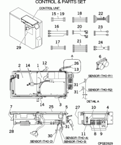 FDCW71VNX-A/M CONTROL AND PARTS SET