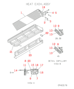 FDTSJ45HKXE2 HEAT EXCH. ASSY