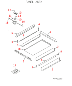 FDTWJ140HKXE2 PANEL ASSY