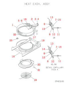 FDTWJ45HKXE2B HEAT EXCH. ASSY