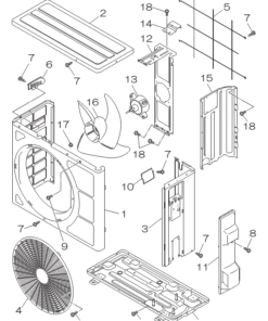 DXC05Z5-S PANEL AND FAN ASSY