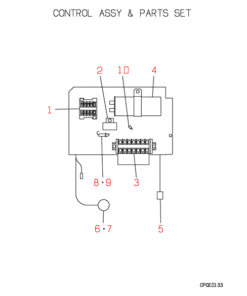FDC208CEN3 CONTROL AND PARTS SET