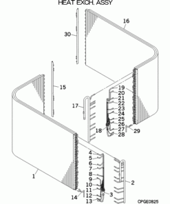 FDC224KXZXE1/1 HEAT EXCH. ASSY