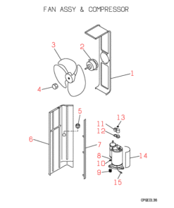 FDC258HEN3 FAN AND COMPRESSOR