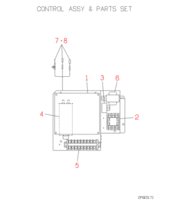 FDC308HES3 CONTROL AND PARTS SET