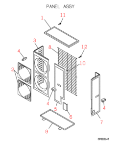 FDC406CES3 PANEL ASSY