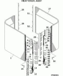 FDC500KXZE1/1 HEAT EXCH. ASSY