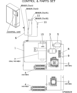 FDCA401HEN CONTROL AND PARTS SET