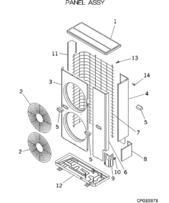 FDCA401HES PANEL ASSY