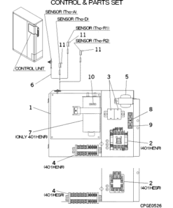 FDCA401HESR CONTROL AND PARTS SET