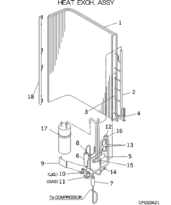 FDCA401HESR HEAT EXCH. ASSY