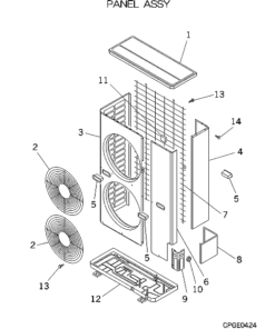 FDCA501HESR PANEL ASSY