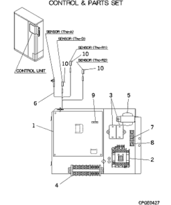 FDCA601HESR CONTROL AND PARTS SET