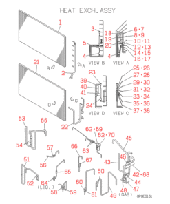 FDCJ224HKXE2 HEAT EXCH. ASSY