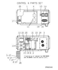 FDCJ224HKXE2D-K CONTROL AND PARTS SET