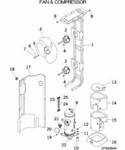 FDCR280KXE6/1 FAN AND COMPRESSOR