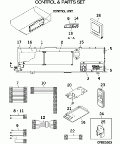 FDE100VG/1 CONTROL AND PARTS SET