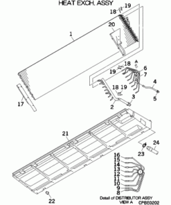 FDE125VG/1 HEAT EXCH. ASSY