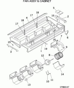 FDE140KXE6 FAN ASSY AND CABINET
