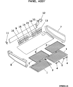 FDE36KXE6F/1 PANEL ASSY