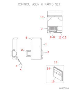 FDEJ112HKXE2B CONTROL ASSY AND PARTS SET