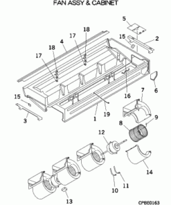 FDEN125V FAN ASSY AND CABINET
