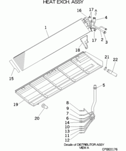FDEN71VF/1 HEAT EXCH. ASSY
