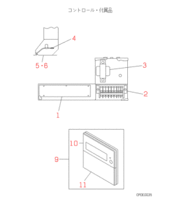 FDFL308 CONTROL AND PARTS SET