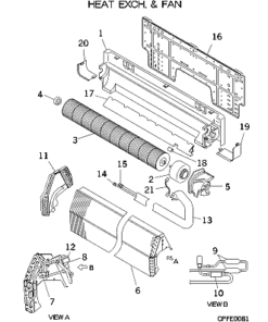 FDKA28KXE4A HEAT EXCH. AND FAN