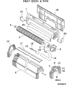 FDKA56KXE4 HEAT EXCH. AND FAN