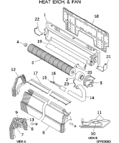 FDKA56KXE4A HEAT EXCH. AND FAN