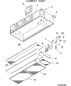 FDRA112KXE4 CABINET ASSY