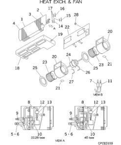 FDRA22KXE4 HEAT EXCH. AND FAN