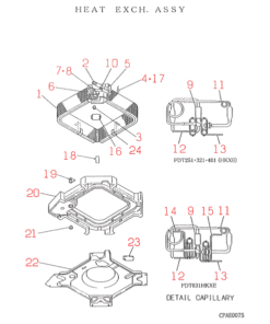 FDT401HKXE HEAT EXCH. ASSY