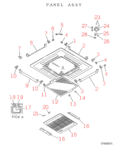 FDT401HKXE PANEL ASSY