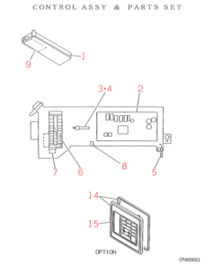 FDT801HKXE CONTROL AND PARTS SET