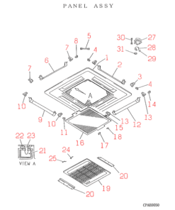 FDT801HKXE PANEL ASSY