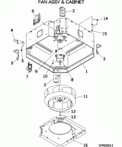 FDT90KXE6 FAN ASSY AND CABINET