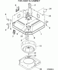 FDT90KXE6A/B FAN ASSY AND CABINET